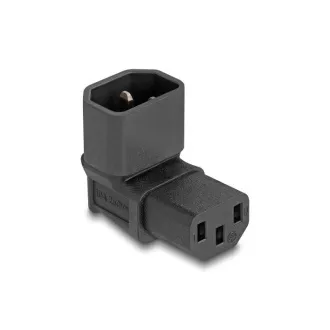Delock Napajalnik IEC 60320 - C14 na C13, vtič / vtičnica, 2,5 A, 90°, pravokotni