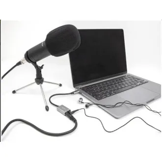 Delock Zunanja zvočna kartica USB Type-C™ z avdio adapterjem Plug & Play, 2 x 3,5 mm stereo priključek Delock Zunanja zvočna kartica USB Type-C™ z avdio adapterjem Plug & Play, 2 x 3,5 mm stereo priključek