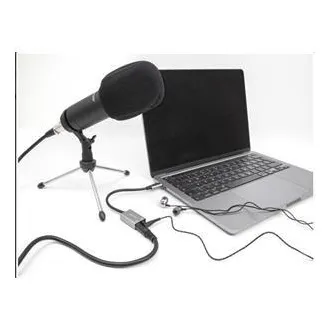 Delock Zunanja zvočna kartica USB Type-C™ z avdio adapterjem Plug & Play, 2 x 3,5 mm stereo priključek Delock Zunanja zvočna kartica USB Type-C™ z avdio adapterjem Plug & Play, 2 x 3,5 mm stereo priključek