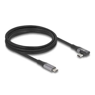 Delock Kabel USB 20 Gb/s, desni/levi USB PD 3.1 Razširjeno območje moči 240 W 2 m