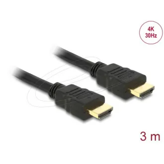 Delock Kabel High Speed HDMI z Ethernetom - HDMI A moški > HDMI A moški 4K 3m