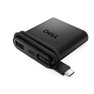 Dell Pro 4-v-1 USB-C potovalni razdelilnik – DA225 Dell Pro 4-v-1 USB-C potovalni razdelilnik – DA225