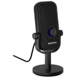 Endorfy mikrofon Solum Voice S / žični / RGB osvetlitev / pop-up filter / 3,5-milimetrski priključek / USB-C / črna