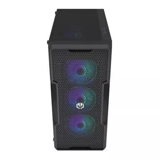 Ohišje Endorfy Arx 500 Core, srednji stolp, brez napajalnika, ATX, 2 × USB, 1 × USB-C, 2 × 140 mm ventilator, mrežasta plošča, prozorna stran, črno