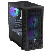 Ohišje Endorfy Signum M30 ARGB, srednje visoko, microATX, brez napajalnika, 2×USB 3.0, 1×USB-C, 3×120 mm ARGB ventilatorji, mrežasti panel, stranske stene iz kaljenega stekla