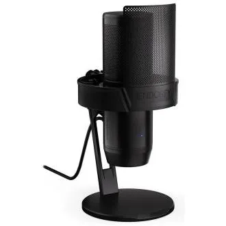 Endorfy Solum 2 Core, mikrofon, kondenzatorski, kardioidni, pop-up filter, izklop z dotikom, USB-C, adapter za USB-A, držalo