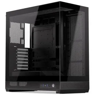 Endorfy Fishtank 6000 Flex, ohišje, E-ATX, 2× USB 3.0, 1× USB-C, panoramski, steklena stranska stena in sprednja plošča, ozko, črno