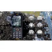 EVOLVEO StrongPhone X5, vodoodporen vzdržljiv telefon z dvema karticama SIM, črno-oranžen