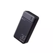 C-TECH Powerbank 30000mAh, Li-Pol, 20W, USB-C/USB-A/mikro USB/PD/hitro polnjenje
