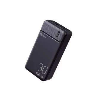 C-TECH Powerbank 30000mAh, Li-Pol, 20W, USB-C/USB-A/mikro USB/PD/hitro polnjenje