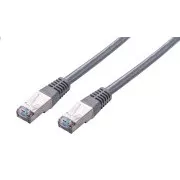 C-TECH Patchcord Cat5e, FTP, siv, 3 m