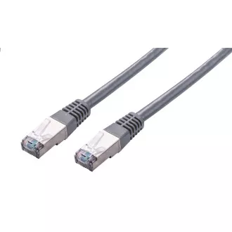 C-TECH Patchcord Cat5e, FTP, siv, 3 m
