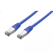 C-TECH Patchcord Cat5e, FTP, modri, 1m