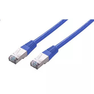 C-TECH Patchcord Cat5e, FTP, modri, 1m