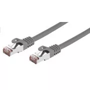 C-TECH Patchcord Cat6, FTP, siv, 1m