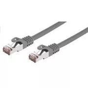 C-TECH Patchcord Cat6, FTP, siv, 5m