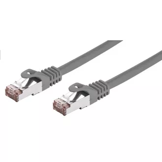 C-TECH Patchcord Cat6, FTP, siv, 5m