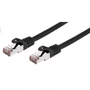 C-TECH Patchcord Cat6, FTP, črn, 1m