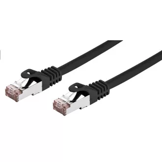 C-TECH Patchcord Cat6, FTP, črn, 2m