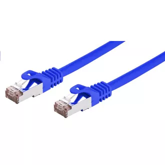 C-TECH Patchcord Cat6, FTP, modri, 0,25 m
