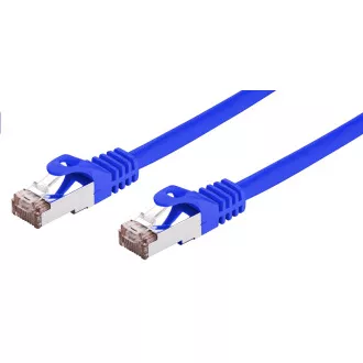 C-TECH Patchcord Cat6, FTP, modri, 1m