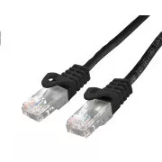 C-TECH Patchcord Cat6, UTP, črn, 0,25 m