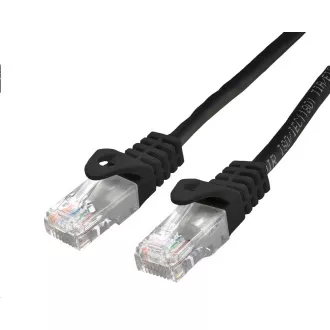 C-TECH Patchcord Cat6, UTP, črn, 0,25 m