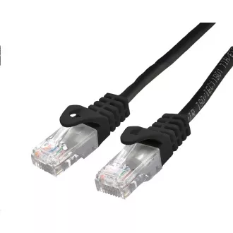 C-TECH Patchcord Cat6, UTP, črn, 1m