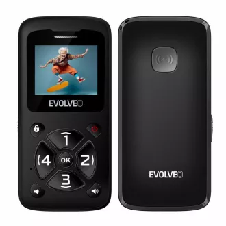 EVOLVEO EasyPhone ID, mobilni telefon za starejše, najenostavnejši telefon na trgu, 1,77"/1x SIM/700 mAh/črna EVOLVEO EasyPhone ID, mobilni telefon za starejše, najenostavnejši telefon na trgu, 1,77"/1x SIM/700 mAh/črna