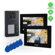 EVOLVEO DoorPhone AP2-2 žični videotelefon za dve stanovanji z aplikacijo, črn
