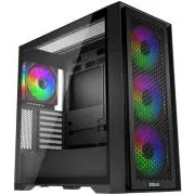 EVOLVEO Rhino, ohišje eATX/ATX, 4 x 120-mm ventilatorji ARGB, stranska stena iz kaljenega stekla   sprednja stena z rešetko