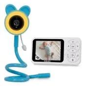 EVOLVEO Baby Monitor N35 – otroški monitor s kamero, VOX, termometer, nočno vidljivost, RGB-svetloba, modra