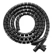 EVOLVEO CableHold, organizator za kable, 2,5 m x 2 cm, samozapiralni, črn