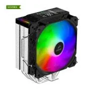 EVOLVEO QuietCool7, hladilnik za procesor z digitalnim zaslonom, 6 toplotnih cevi, črn