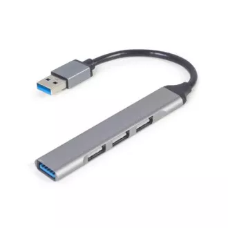 Gembird USB vozlišče s 4 priključki USB 3.1 (Gen 1), srebrno Gembird USB vozlišče s 4 priključki USB 3.1 (Gen 1), srebrno