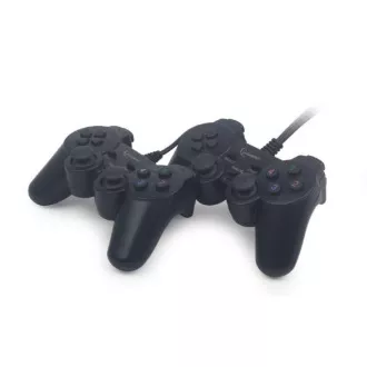 GEMBIRD JPD-UDV2-01 Dvojni krmilnik USB za igre za PC z dvojno vibracijo