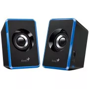 Genius Speakers SP-U125, prenosni zvočniki, 2.0, 3 W, napajanje USB, 3,5 mm priključek, modro-črni