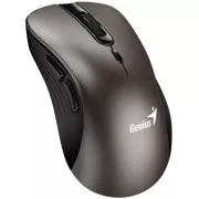 Genius Ergo 8100S Miška, brezžična, ergonomska, optična, 1600DPI, 6 gumbov, USB, titan