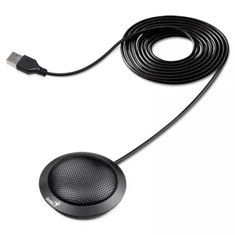 Genius MIC-100U Mikrofon, žični, namizni, konferenčni, vsesmerni, občutljivost -52,5 dB, USB, 2 m, črn