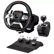 Genius GX Gaming SpeedMaster X5 FF Volan, pedala, prestavna ročica, za PC, PS4, Xbox One, vibracije, črna in srebrna