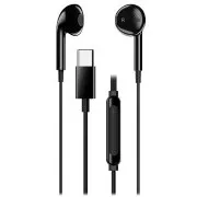 Genius HS-M365 črna, slušalke, žične, v ušesih, mikrofon, nadzor glasnosti, USB-C, črne