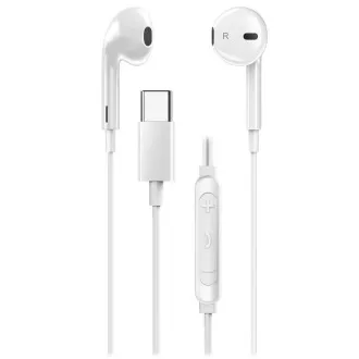 Genius HS-M365 bela, Slušalke, žične, v ušesih, mikrofon, nadzor glasnosti, USB-C, bela Genius HS-M365 bela, Slušalke, žične, v ušesih, mikrofon, nadzor glasnosti, USB-C, bela