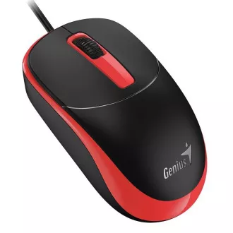 Genius DX-123 Miška, žična, optična, 1200DPI, 3 gumbi, USB, črna in rdeča Genius DX-123 Miška, žična, optična, 1200DPI, 3 gumbi, USB, črna in rdeča