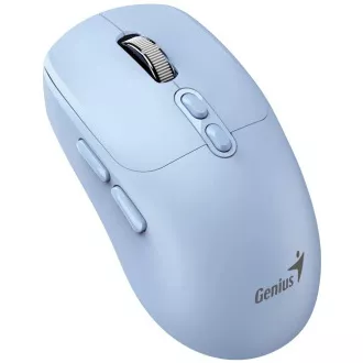Genius NX-8080S BT miška, brezžična, optična, 1600DPI, 7 gumbov, tiha, Copilot, 2,4 GHz, Bluetooth 5.3, modra