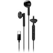 Genius HS-M366 Naglavne slušalke, žične, v ušesa, mikrofon, nadzor glasnosti, 360° vrtljiva sponka, USB-C, črne