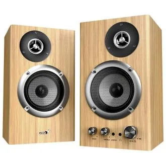 Genius SP-HF1812BT Zvočniki, 2.0, 50 W, Bluetooth 5.3, 3,5-mm priključek, leseni, svetlo rjavi Genius SP-HF1812BT Zvočniki, 2.0, 50 W, Bluetooth 5.3, 3,5-mm priključek, leseni, svetlo rjavi