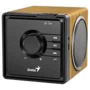 Genius SP-916BT Zvočnik, brezžičen, Bluetooth, 6 W, USB-C, avtonomija do 8 ur, mikrofon, podpora za Microsoft Copilot, barva: svetlo lesno