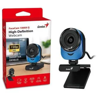 Genius FaceCam 1000X Q, spletna kamera, HD 720p, mikrofon, USB 2.0, modra