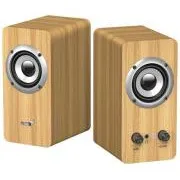 Genius SP-HF400 Zvočniki, 2.0, 10 W, 3,5-mm priključek, leseni, svetlo lesno