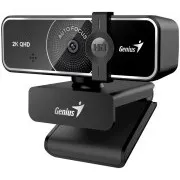 Genius FaceCam 3000AF, spletna kamera, 4 Mpx, 2560×1440, 60 sličic na sekundo, samodejski fokus, mikrofon, zaslonka za zasebnost, stojalo, USB, USB-C, črna